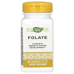 Nature's Way, Folate, 800 mcg, 100 Capsules