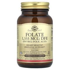 Solgar, Folate, 800 mcg, 250 Vegetable Capsules
