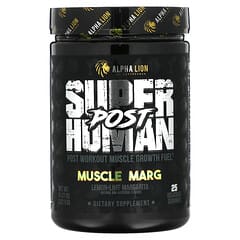 ALPHA LION, SuperHuman Post, Muscle Marg, Lemon-Lime Margarita, 11.37 oz (322.5 g)