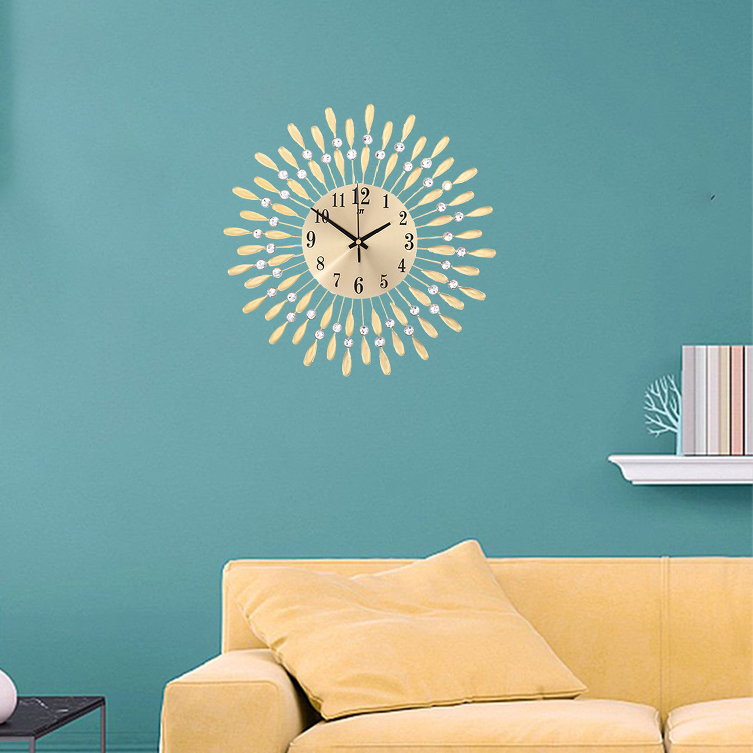 Crystal Sun-Shaped Wall Clock - Image 5